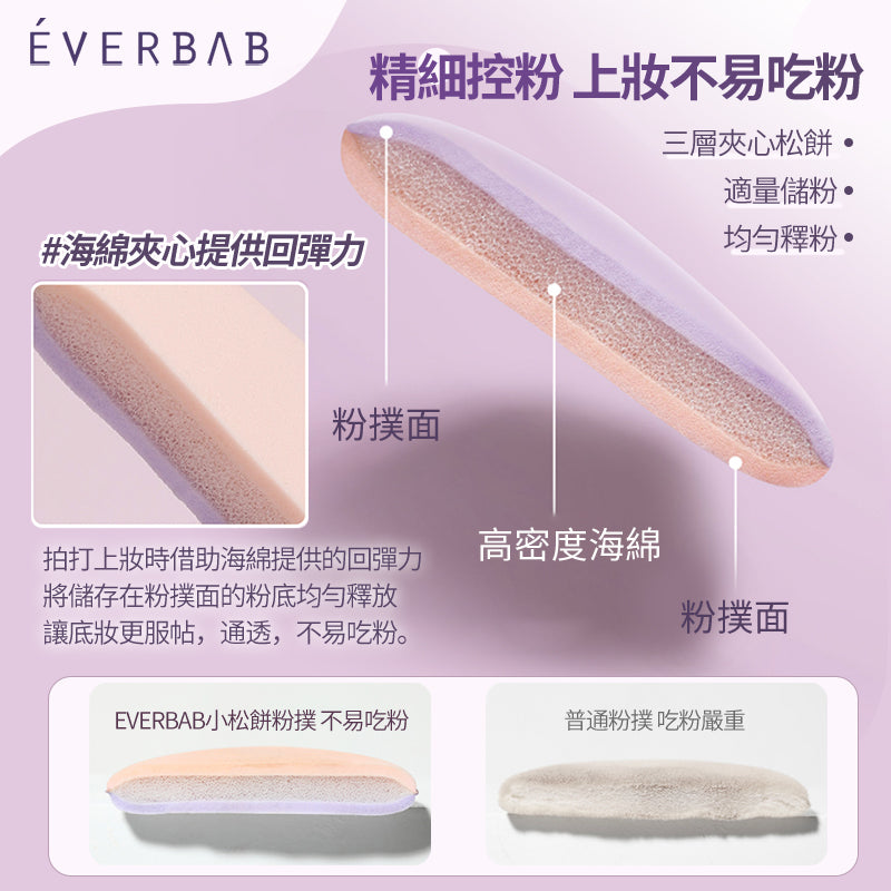 EVERBAB mini muffin air cushion puff