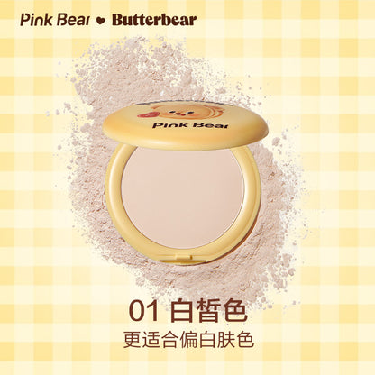 PINK BEAR 皮克熊 Butterbear 黃油小熊 聯名款 輕霧柔焦粉餅