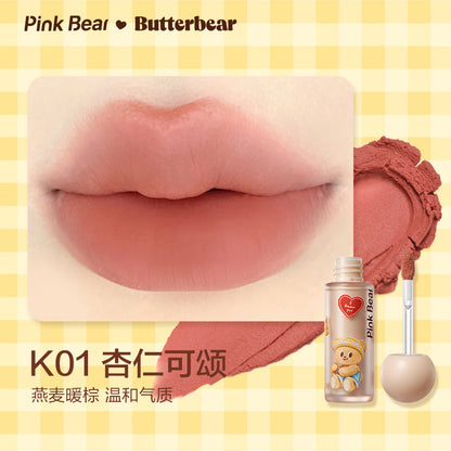 PINK BEAR 皮克熊 Butterbear 黃油小熊 聯名款 輕霧持色唇泥